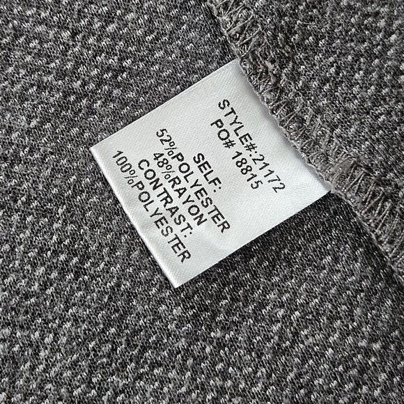 Skies Are Blue Asa Knit Blazer L Gray 3/4 Sleeves Contrast Cuffs Casual Career - Picture 4 of 9
